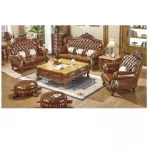 New Arrivals Luxury Home Furniture Antique Solid Wood Living Room Sofa Furniture