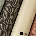 New Chinese style vintage non woven wall paper of Hexagonal pattern for Living room study room office TV wall wallpaper