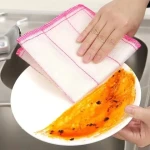 New cotton yarn super soft dishwashing cloth kitchen non-oil rag Dishwashing towel household extra thick cleaning cloth
