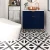 Import new design 200x200 black and white bathroom decorative ceramic floor tiles from China