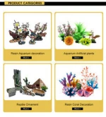 New design Aquarium High-quality statue ornament