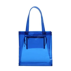 New design fashion transparent clear plastic handbag