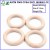 Import New Design Sweet Rainbow Color Circle Wooden Teether Ring Round Baby Toy Silicone Teether from China