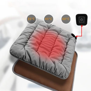 New Design USB Dutch Velvet Heating Seat Cushion Heated Car Seat Cover Heated Seatseat Cushion With Three warm Level
