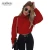 Import New Fashion High Neck Long Sleeve Women Crop Sweater from China