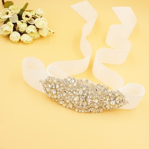 New fashion rhinestone and beaded wedding belts sparkly crystal bridal sashes for wedding parties