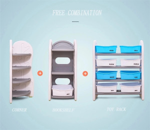 Buy New Plastic Kids Furniture Indoor Children Bookshelf And Toys ...