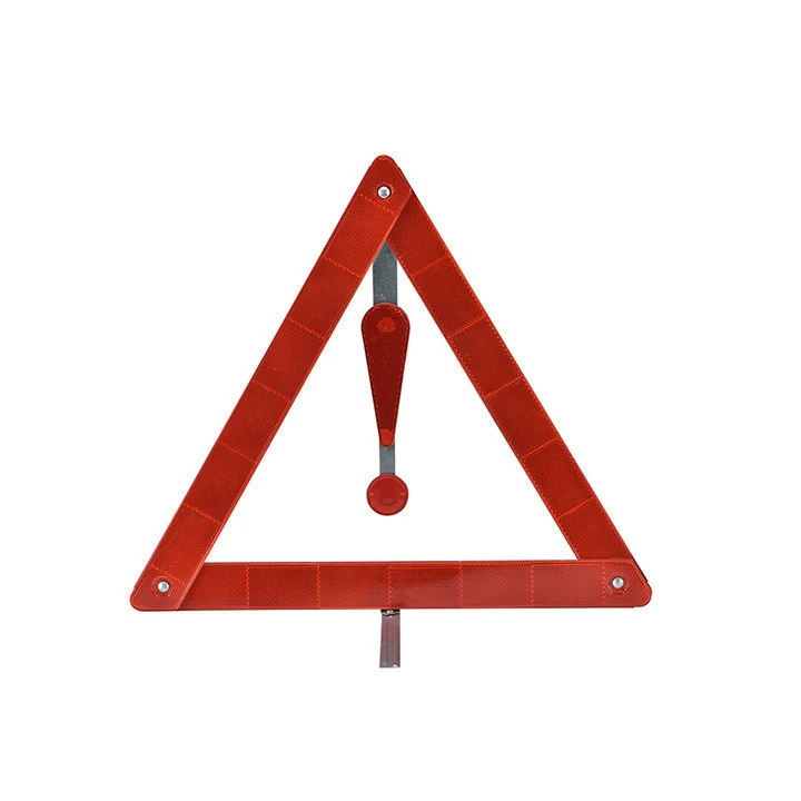 New product red color road folding safety signs warning triangle labels