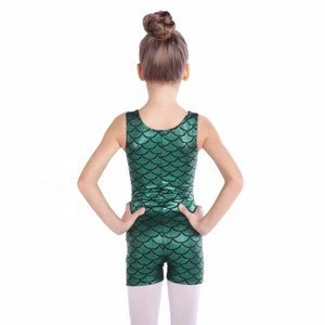 New Sleeveless Romper Raphe Color Mixed Dancewear Clothing Polyester Nylon Kids girl Dance Easy to Use
