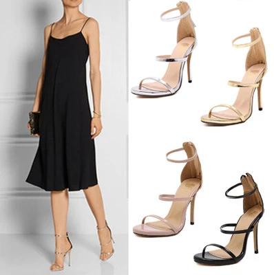 NEW Summer Sandals European American Fashion Elegant Woman Party Dress Shoes Ladies Stiletto High Heel Shoes
