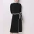 Import new winter women fashion casual knitted sweater wool dress with belt from China