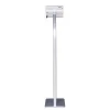 Newly silver advertising security display floor tablet pc kiosk stand holder for ipad