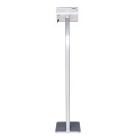 Newly silver advertising security display floor tablet pc kiosk stand holder for ipad