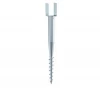 No dig ground screw anchor with HDG