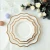 Import Nordic high-end hotel party wedding scalloped gold rimmed ceramic plate porcelain chargers plates dinnerware wholesale factory from China