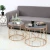 Import Nordic Simple Mirror Glass Desktop  Wrought Iron Coffee Tea Table Home Decor from China