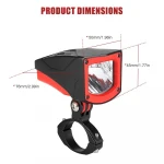 O53-01Hot sale outdoor mountain front super bright 140Lux IP65 waterproof rechargeable led bike headlight bicycle light