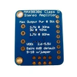 Odseven Stereo 3.7W Class D Audio Amplifier - MAX98306