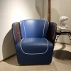 Oem Customized Furniture Living Room chair Leisure Leather Sofa