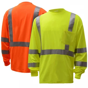 OEM Hi vis 100%Cotton safety reflective fire retardant work shirt