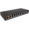 OEM ODM non manageable 8 port switch hub ethernet fiber switch for CCTV security 10/100/1000 mbps