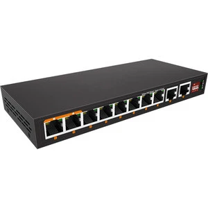 OEM ODM non manageable 8 port switch hub ethernet fiber switch for CCTV security 10/100/1000 mbps