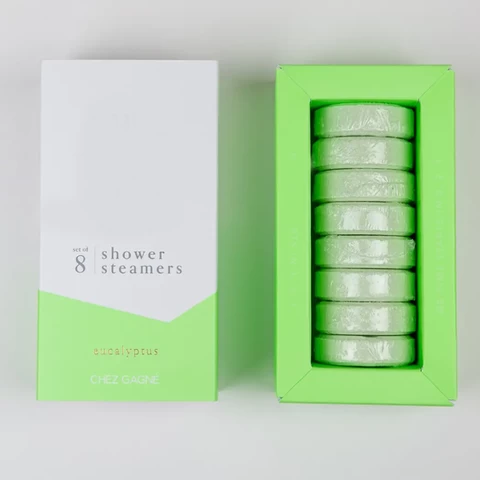 OEM Private label Natural vegetarian essential oil shower steamers aromatherapy eucalyptus shower steamer