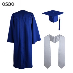 OEM Produce Royal Blue School Uniform /Academic Gown/ Graduation Gown / Robe