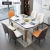 Import OEM rotating centre folding extendable solid wood dining table dining room table and chairs from China