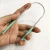Import OEM tongue scraper stainless steel tongue cleaner, rid of bacteria and bad breath, aid immune system. from China
