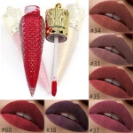 OEM Wholesale 30 Colors Waterproof Long-lasting Queens Scepter radish legs Type Matte Lip Gloss Private Label Liquid Lipstick