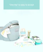 One Size Fits All Organic Baby Carrier, Comfortable Hip Seat Baby Carrier, Lower Back and Abdomen Pain Wrap Baby Carrier