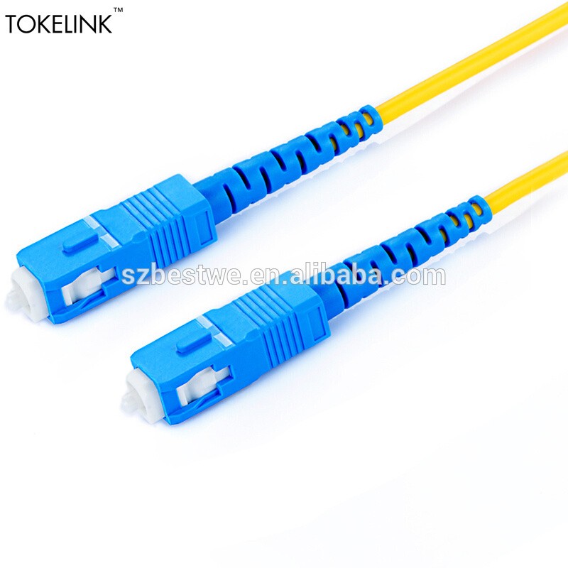 Optic equipment SC type fiber optic connector cable fiber optical patchcord for communications system
