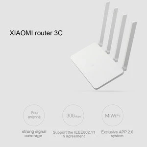 Original Xiaomi Mi WiFi Wireless Router 3C MIWIFI APP2.0 OS Dual ROM 16MB Flash + 64MB DDR2 2.4GHz 300Mpbs with 4 Antennas