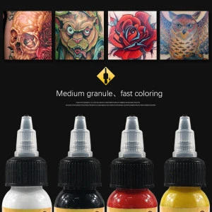 Ouliang Professional 30ml Tattoo 25 Colors Pure Plant Permanent Tattoo Ink Set