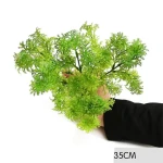 Outdoor Artificial Resistant Fake Stems Plants, Faux Plastic Greenery for Indoor Outside Garden Porch Window Home Wedding