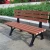 Import outdoor furniture 100% recycled wood plastic composite wpc garden bench from China
