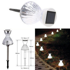 Outdoor Solar Power Changing LED Garden Landscape Path Pathway Lights Lawn Lamp