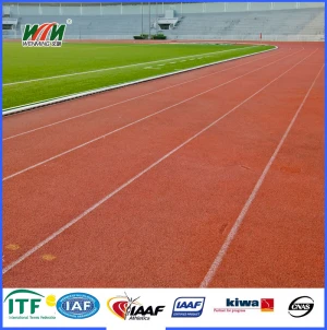 Outdoor Synthetic Rubber Running Track Sports Surface Material