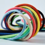 Oval Basketball Shoes Shoelaces Oval Letter & Semicircle Style Durable Polyester for Sneakers Offwhite AF1