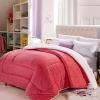 over soft pile fabric microfiber filling sherpa quilts comforter