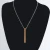 Import Pendant Men Necklace Jewelry Rose Gold Vertical Bar Women Link Chain Necklaces Wedding WOMEN&#x27;S Gift Trendy Party Engagement from China