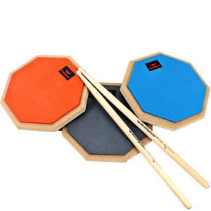 Percussion accessories Wholesale 8 inch silent parctice pad drum with stand