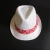 Import Personalized promotional custom logo band women paper straw fedora hats wholesale white fedora hats for men from China