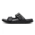 Import PINNIP Chocoo Anti-slip Casual Sandals Black Cow Leather Hand-sewn Mark Stitching for Men Slipper from China