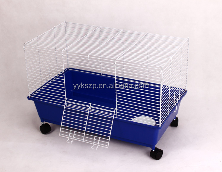 Image showcasing Buy Plastic And Metal Wire Hamster Cage Breeding Cage With Wheels from ...
