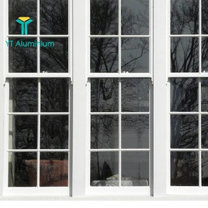 Plastic Frame Material and Vertical Opening Pattern American Double Hung Sash Window