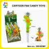 Plastic Mini Hand-Held Candy Fan Toys With Sweet Candy