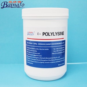Polylysine natural edible preservative for lettuces vegetables