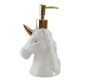 popular animal shape unicorn soap dispenser for washroom decoration best selling bathroom products accessories set